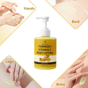 קרם גוף אורגני עם כורכום וויטמין C להידרציה, מיצוק, הבהרה והלבנה לנשים, לשימוש לילי, ללא ריח, לחות לכל סוגי העור - Product Image 5