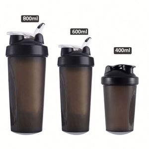 Bouteille shaker en plastique avec logo personnalisé, bouteille shaker pour la salle de sport, bouteille shaker pour protéines, 400 ml, 600 ml, 800 ml, gobelet shaker, bouteille d'eau, shakers sans BPA - Product Image 4