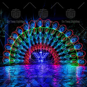 Christmas Peacock Motif Light Outdoor LED Animal Decoration For <b>Garden</b> Landscape Display - Product Image 4
