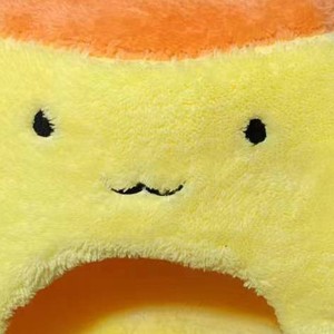 Cartoon Round Pet <b>Bed</b> Yellow Plush Cat <b>House</b> Warm Winter Washable Fabric Cat <b>Bed</b> - Product Image 3