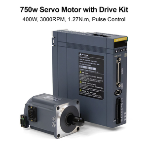 Moteur AC haute puissance 400W avec kit d'entraînement à impulsions, 220V 1.27Nm 3000 tr/min pour machines d'emballage, bras robotique, moteur 400W à impulsions - Product Image 4