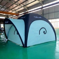 Tente gonflable personnalisée avec impression numérique, résistante à l'eau et au soleil, durable, pompe électrique, dimensions 10 pieds, utilisation en extérieur
