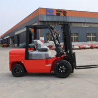 Qingcha Nueva Carretilla Elevadora Pequeña de 4 Toneladas, Carretilla Elevadora de 3.5 Toneladas, Carretillas Elevadoras Diésel de 3 Toneladas con Motor EPA Euro 5 Opcional