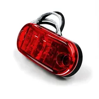 Luz Lateral LED Ovalada de Fábrica, Luz de Posición Lateral Ámbar, Roja y Blanca, 12V 24V, para Camiones, Remolques, Autocaravanas, Impermeable