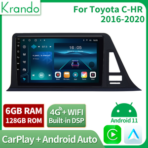 Krando เครื่องนำทางรถยนต์แอนดรอยด์4แกน,สำหรับ <span class=keywords><strong>Toyota</strong></span> <span class=keywords><strong>CHR</strong></span> 2016-2020วิทยุวิดีโอสเตอริโอ Gps กล้องมองหลัง - Product Image 2