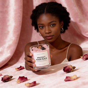 Velas de Aromaterapia de Lujo Hechas a Mano con Cera de Soja y Piedras de Cristal, Estilo Moderno, al por Mayor para Fiestas, Cumpleaños, Incluido el Día de San Valentín - Product Image 1