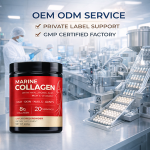 Collagène marin hydrolysé de qualité supérieure OEM en poudre avec vitamines <span class=keywords><strong>pour</strong></span> la beauté des <span class=keywords><strong>cheveux</strong></span>, de la peau, des <span class=keywords><strong>ongles</strong></span> <span class=keywords><strong>et</strong></span> des articulations – Complément alimentaire en vrac - Product Image 6