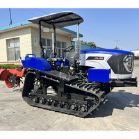 Mesin traktor pertanian perayap Mini ringkas Tiongkok 80HP/100HP 2WD 120HP penggunaan pertanian baru mesin roda gigi kultivator jalur karet kecil