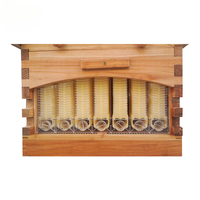Komplettes 7-teiliges Set: Automatischer, selbstfließender Bienenstock aus chinesischem Tannenholz für die Honigbienenhaltung