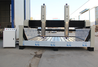 Machine de fraisage CNC 3D à 4 axes pour colonnes romaines à double tête avec lames verticales pour marbre et granit