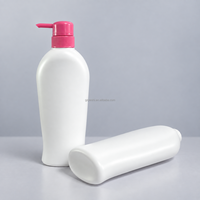 Bouteille pompe vide en PEHD de 600 ml pour shampoing, gel douche, après-shampoing, lotion – Emballage cosmétique en gros, logo personnalisé, OEM