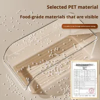 Boîte de rangement rectangulaire pour congélateur Xing You, en PET de qualité alimentaire, écologique, durable, multifonctionnelle, grande capacité, organisateur de cuisine