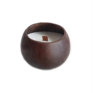 Handmade Matte <b>Coconut</b> <b>Shell</b> Candle Holder Eco Friendly Tealight Decorative Home Decor - Product Image 2