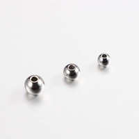 100 pièces/sac en acier inoxydable bijoux à bricoler soi-même accessoires Bracelet roue entretoise perles arrêtées