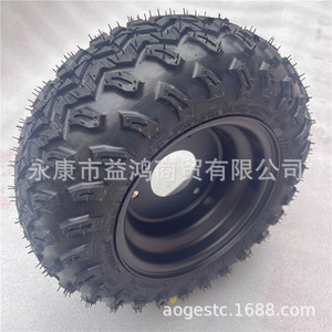 Accessoires pour kart à quatre <span class=keywords><strong>roues</strong></span> et véhicule de plage <span class=keywords><strong>Harley</strong></span> modifiés : pneus tout-terrain sous vide 10x6-6 pouces avec moyeux de roue à 3 trous - Product Image 6