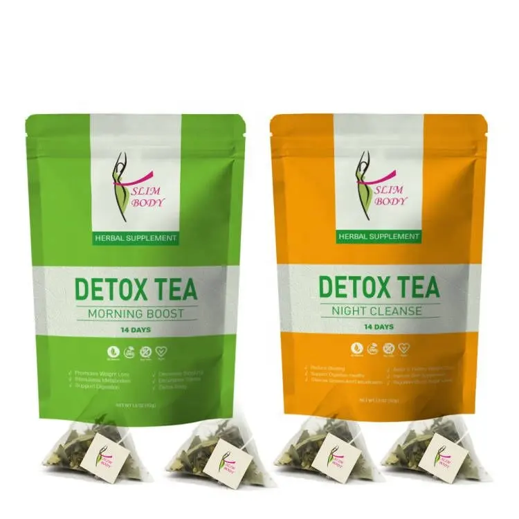 14 Day and Night Organic Detox Tea All Natural Healthy Herbal Tea Supplement