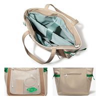 Sac fourre-tout en nylon personnalisé pour femme, léger, pour ordinateur portable, sac à bandoulière, vente en gros, pour étudiants, bureau, voyage, cadeau d'entreprise, sac à main