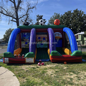 <span class=keywords><strong>Juego</strong></span> de Baloncesto Inflable para Carnaval al Aire Libre, Castillo Inflable, Juegos Deportivos, Juegos de Tiro para Fiestas Infantiles - Product Image 2
