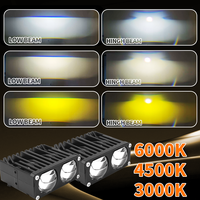 Nouveau modèle d'usine 140W Haute Puissance U79 Phares antibrouillard LED blancs avec lentille de projecteur et ventilateur pour mise à niveau de l'éclairage des véhicules TATA