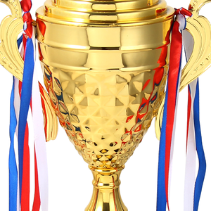 Copa de trofeo de recuerdo promocional de actividades deportivas, trofeo dorado de <span class=keywords><strong>Youtube</strong></span> de múltiples capas, trofeo profesional de artesanías de Metal para deportes - Product Image 2