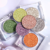 Nouvelles Tendances Fard à Paupières Métallique Aurora Super Pigmenté Sans Talc Poudre Compacte Maquillage de Mariée Fournisseur Fard à Paupières Scintillant Bio