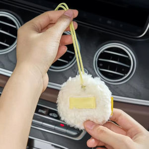 Aikun Modern Osmanthus Fragrance, Caja de Regalo de Aromaterapia para Coche de Lana de Cordero y Cuero PU, Decoración con Evaporación Natural para Eliminar Olores - Product Image 6