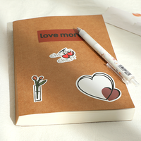 Journal de voyage et carnet de notes 20x28cm format A5 reliure thermique 4 styles papier artisanal pour l'école et le bureau
