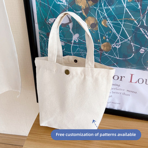 Custom Logo Printed Reusable Shoulder Bag for Shopping and Promotion New Arrival Cotton Canvas Tote Bag - Product Image 6