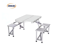 Ensemble de table de camping pliable multifonctionnelle de haute qualité pour l'extérieur, chaise pliante en métal pour mariage, fête, pique-nique, utilisation en extérieur