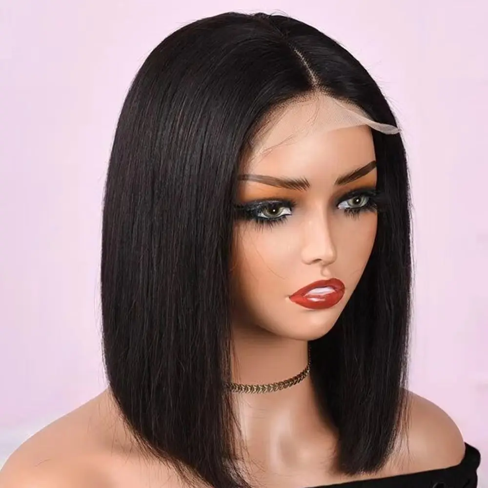 New Product 4x4x1 T Part Bob Lace Wigs 100% Human Hair Wholesale Price Natural Color Wig T part Brazilian Wigs Vendors