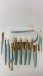 ชุดแปรงแต่งหน้าขนแพะสังเคราะห์ 12 ชิ้น ด้ามจับสีทอง ขนแปรงนุ่ม สำหรับลงแป้ง รองพื้น ปัดแก้ม อายไลเนอร์ คอนซีลเลอร์ - Product Image 5