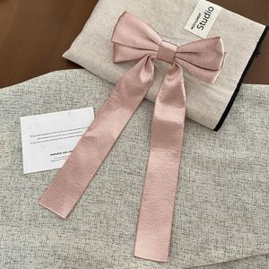 Elegante Pinza para el Cabello con Lazo de Satén de Seda de Doble Capa, Lazo Largo de Tela Tipo Pico de Pato para Niñas, Ideal para Fiestas y Eventos - Product Image 5