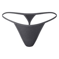 Culottes string sexy pour femmes à taille haute (noir, blanc, beige) en nylon et élasthanne, sous-vêtements sans couture