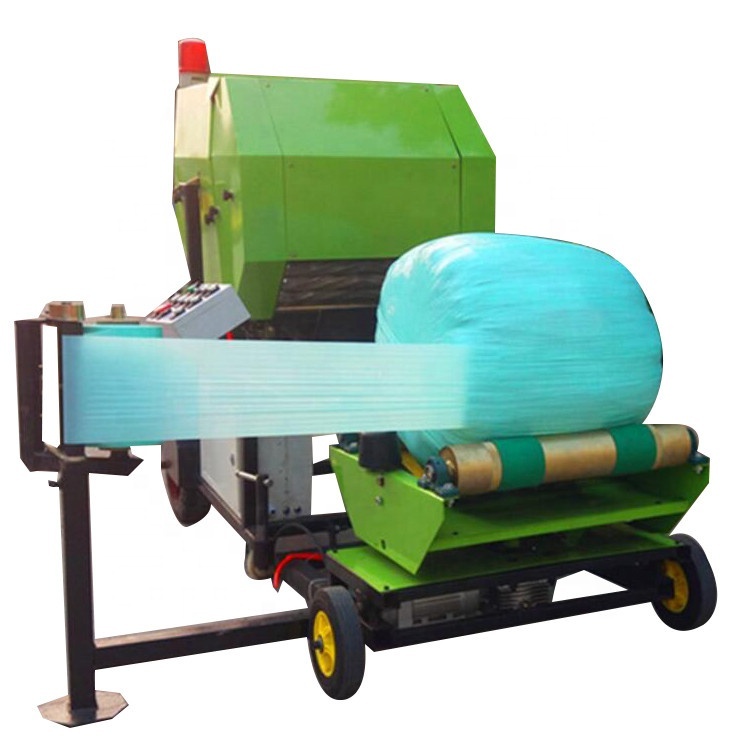 automatic Packing Rice Straw Corn Silage Grass Wrapper Round Roll Hay Baler Machine