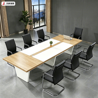 Table de réunion de petite taille pour 6 personnes JIUSHUN, mobilier de bureau, table de réunion d'équipe moderne, table de conférence personnalisée