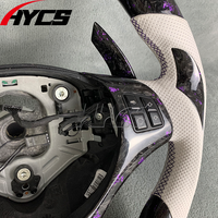 Volant sport en fibre de carbone forgée avec LED pour BMW E92 E90 E93 E87 E83 M3318i 320i 325i 328i 330i 335d 135i Style course