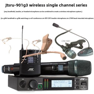 Micrófono de diadema miniatura <span class=keywords><strong>JTS</strong></span> CM-214iF para presentaciones en escenario, omnidireccional, inalámbrico, con clip, host RU-901 - Product Image 3