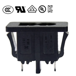 125V 5A petite prise électrique industrielle 2 broches mâle puissance <span class=keywords><strong>Iec</strong></span> C8 connecteur d'alimentation prise d'extension - Product Image 3
