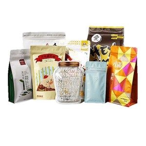 Sacs en plastique personnalisés imprimés, qualité alimentaire, refermables, anti-humidité et anti-odeur, avec fermeture éclair, pour snacks - Product Image 1