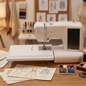 ES5 Computerized 1 HEAD Embroidery Machine Single Needle <b>Sewing</b> Machine Household 7" LCD Touchscreen USB Patterns Decoration - Product Image 3