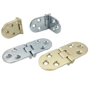 Charnière pliante en alliage de zinc doré à 180 degrés pour machines à coudre et meubles, finition brillante or, pour machine à coudre et cuisine - Product Image 1
