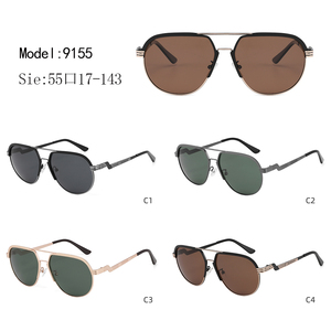 Gafas de Sol de Piloto con Montura Metálica Completa, Lentes Verdes, 100% Protección UV, Unisex, para Adultos, Uso en Exteriores - Product Image 3