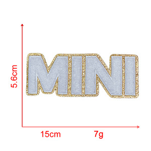 Nuovo commercio all'ingrosso oro Glitter ciniglia Mama Patch lettera di ferro personalizzato su MAMA ciniglia Patch Mini Patch ciniglia per la <span class=keywords><strong>mamma</strong></span> <span class=keywords><strong>abbigliamento</strong></span> - Product Image 5