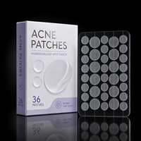 Patchs anti-acné invisibles personnalisés à l'acide salicylique et à la Centella Asiatica, patchs hydrocolloïdes de qualité médicale OEM pour le visage