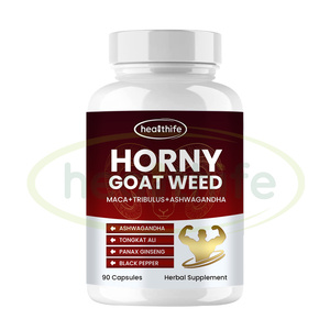 Epimedium Maca Tribulus Terrestris Ashwagandha Zwarte Peper Tongkat Ali Brandnetel Panax Ginseng <span class=keywords><strong>Capsules</strong></span> - Product Image 5