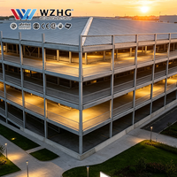 Complexe sportif, grand parking en acier à plusieurs étages avec circulation de véhicules personnalisée et structure préfabriquée