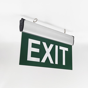 Enseigne de sortie à LED au prix de gros, lampe de sécurité d'urgence à LED avec <span class=keywords><strong>pictogramme</strong></span> d'impression personnalisé, signature à LED avec batterie de secours - Product Image 2