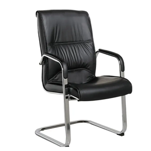 Venta al por mayor de muebles modernos, silla de oficina para invitados, silla de visita, silla de trabajo de cuero apilable con brazo - Product Image 3