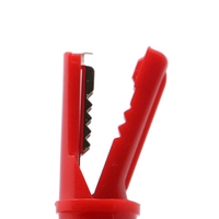 Pince crocodile isolée entièrement protégée à bouton-poussoir avec prise banane de 4mm pour multimètre professionnel
