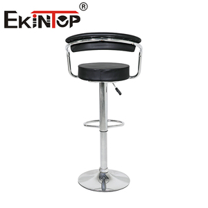 Ekintop Chaise de <span class=keywords><strong>Bar</strong></span> Moderne Pivotante de Luxe Tabouret Haut de Comptoir de Cuisine Relevable en Métal et Cuir PU - Product Image 2